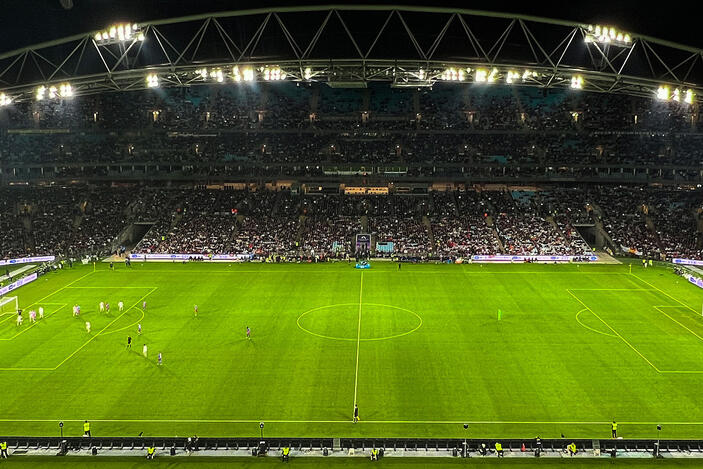 Stadium Australia interior night