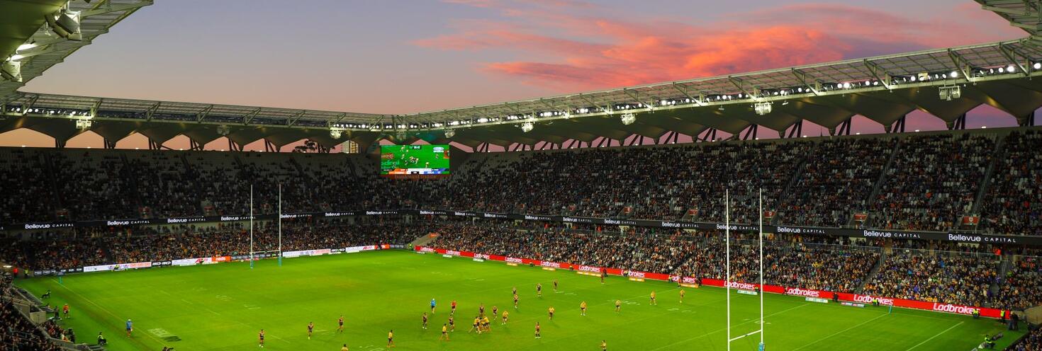 Parra Eels Bankwest Stadium twilight