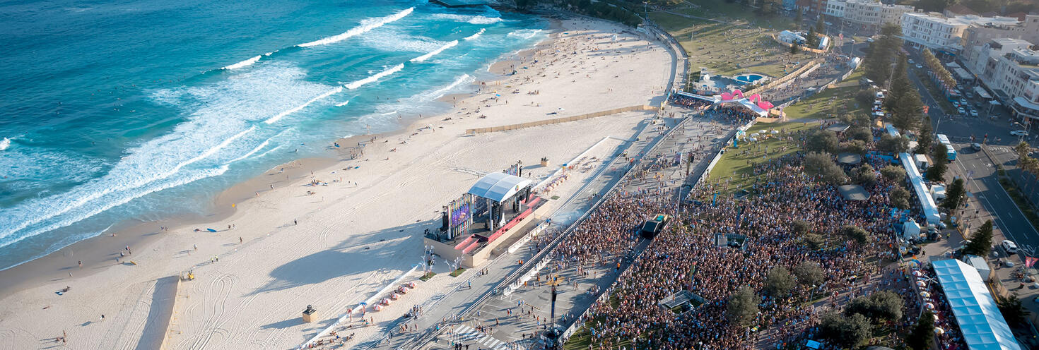 Bondi Beach Party aerial