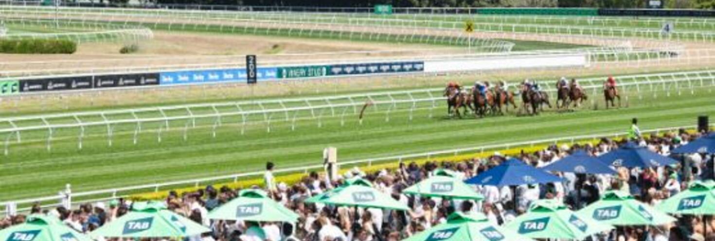 Randwick crowd and horse track