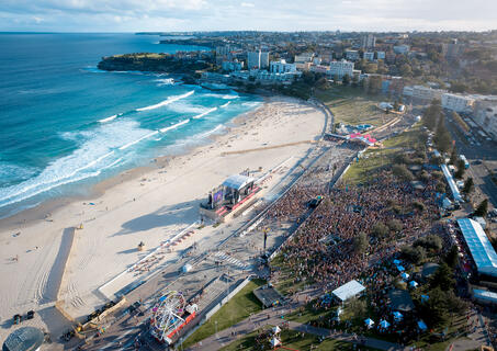 Bondi Beach Party aerial