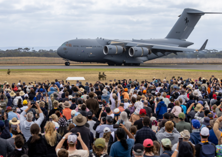 RAAF airbase crowds